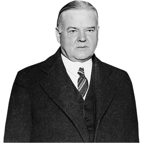 Herbert hoover half body - herbert, (bw)