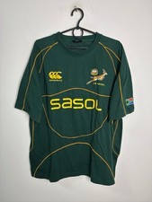 SOUTH AFRICA NATIONAL TEAM RUGBY UNION SHIRT JERSEY CANTERBURY SIZE L ADULT