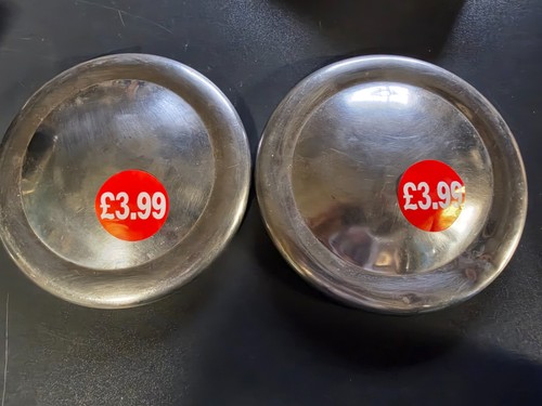 Vintage chrome hub caps - caps, 7"