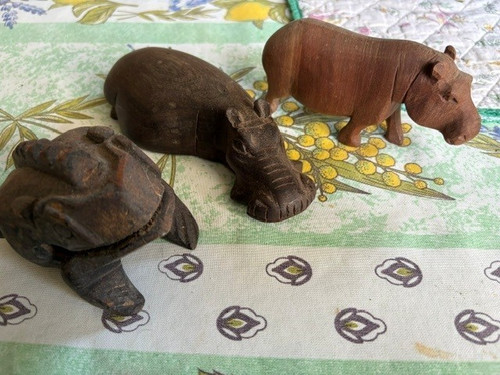 Carved wooden african animals - carved,