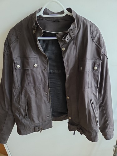Brown leather jacket - leather, with