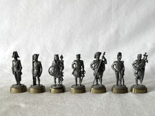 Vintage SET of 7 x 40mm KINDER EGG TOY Metal Soldiers #29-221