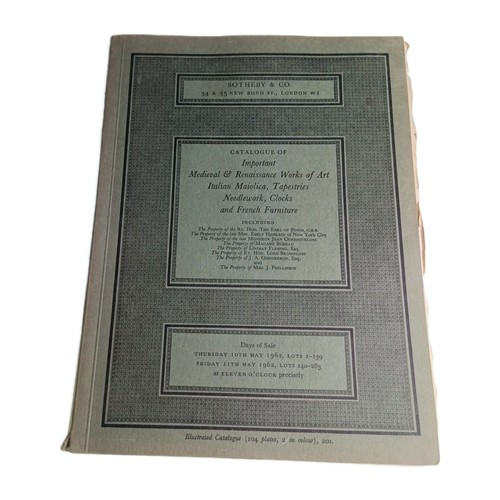 Sotheby auction catalogue 1962 - sotheby,