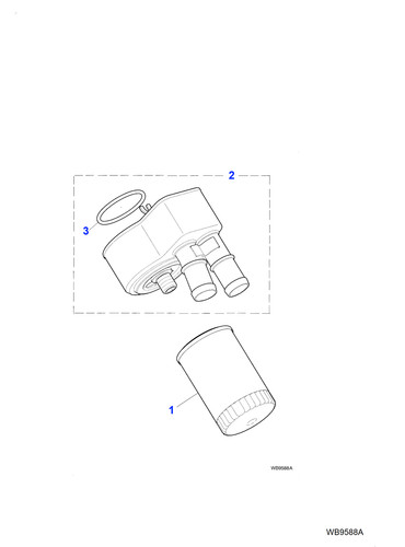 Jaguar genuine oil cooler - genuine,