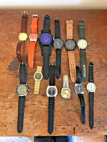 Lot gents wristwatches - gents,