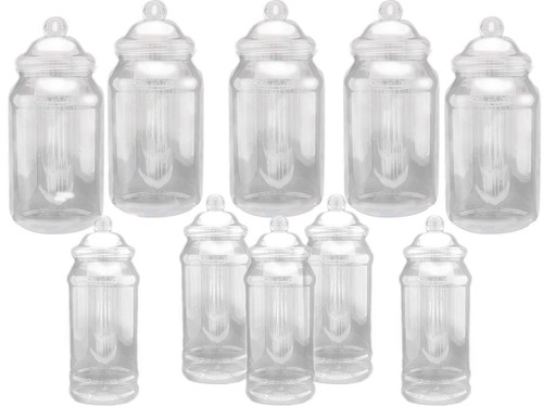 Plastic sweet jars storage - plastic,