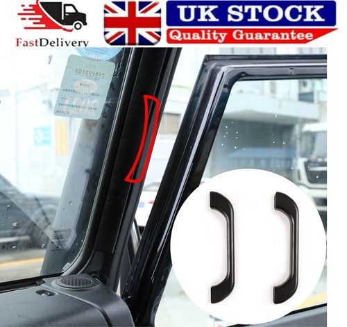 Black alloy front pillar - front, grab