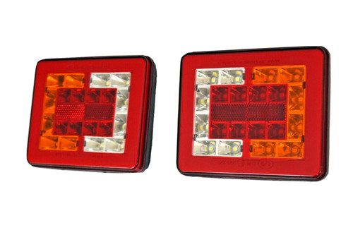 Led neon rear tail lights - 2x,