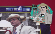 Danbury Mint Doctor Who Enamel Pin Badge The Seventh Doctor 7th Doctor BBC