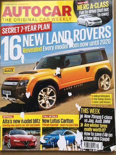 Autocar magazine 7 november - magazine,