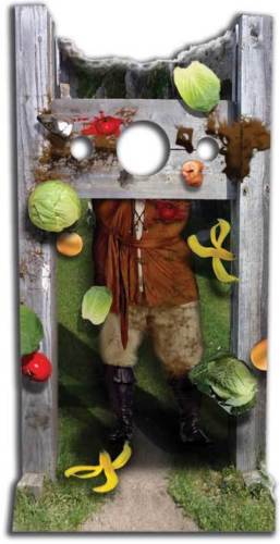 Medieval pillory stocks - medieval, /