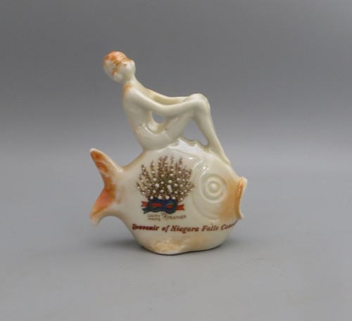 Art deco girl fish - art,