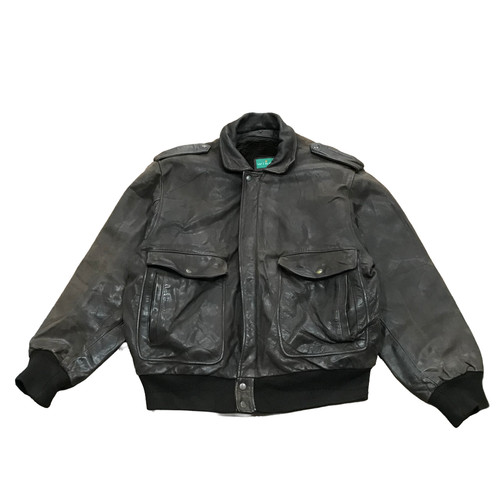 Leather flight jacket men - leather,