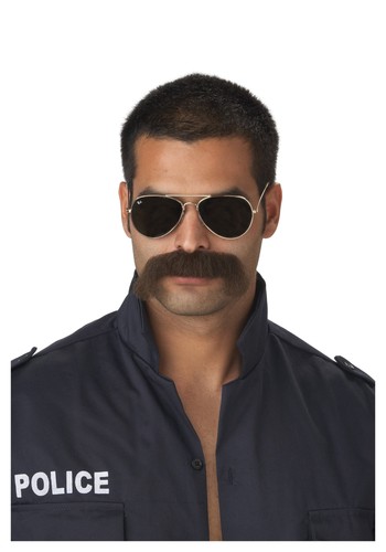 Cop mustache - cop,
