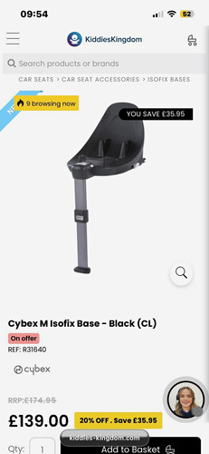 Cybex size isofix - i-size, seat