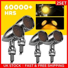 Chrome 12V 10mm LED Turn