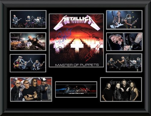 Metallica signed master of - signed,