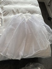 Girls Underskirt Petticoat Netting Prom/christening/bridesmaid, Drawstring BN