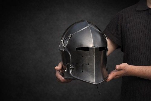 Barbuta helmet medieval - barbuta, knight