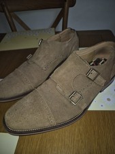 Mens Monkstrap Suede Shoes