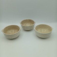 Churchill Pottery Homespun Small Serving/Finger Bowls Set Of 3 - 11cm Diameter