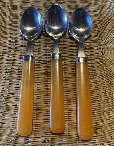 Tea spoons with orange - spoons,
