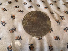 Felco Safe Working Limit For A Chain Hoist Name Plate In Brass