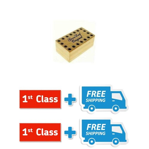 Medium wooden rolling box - wooden,