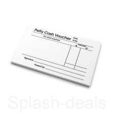 Petty Cash Voucher Book Pad -