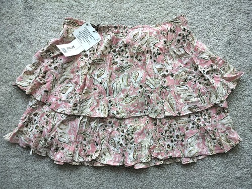 Zara size tiered mini ruffle - s,