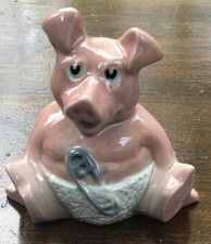 VINTAGE WADE TUCANO Royal Air Force BABY PIG MONEY BOX 12 x 14 cm GC collectors 