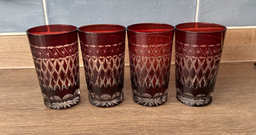 Bohemian ruby cut - ruby, water