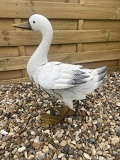 Handcrafted Metal Goose Garden