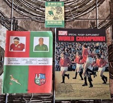 Vintage 1974 British Lions South Africa 2nd Test Programme, Booklet + Supplement