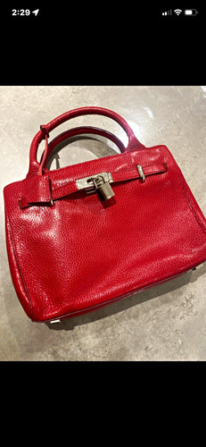 Ri2k red pebbled leather - red, top