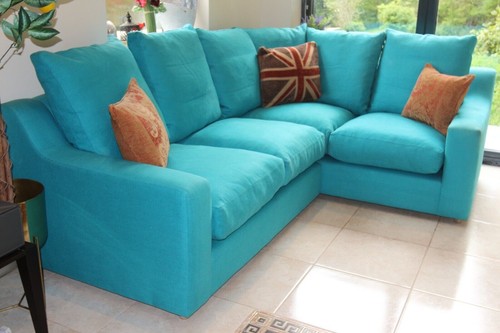 Cotton blue loaf clouds - blue,