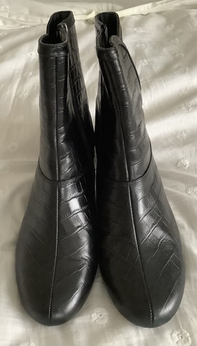 Black leather ankle - leather,
