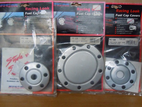 Aluminium look fuel cap cover - aluminium,