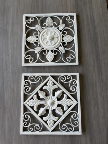 Pair decorative cast metal - pair,