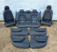 AUDI A4 B8 AVANT Black Leather Interior Seats Complete 2012