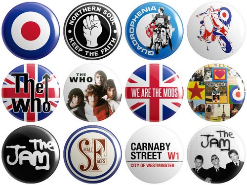 Mod various designs button - -,