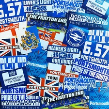 100 portsmouth stickers - x,