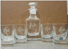 Small Etched Crystal decanter