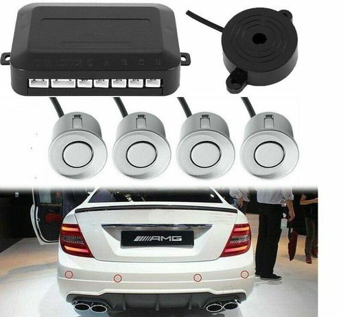 Silver parking sensors car - silver,