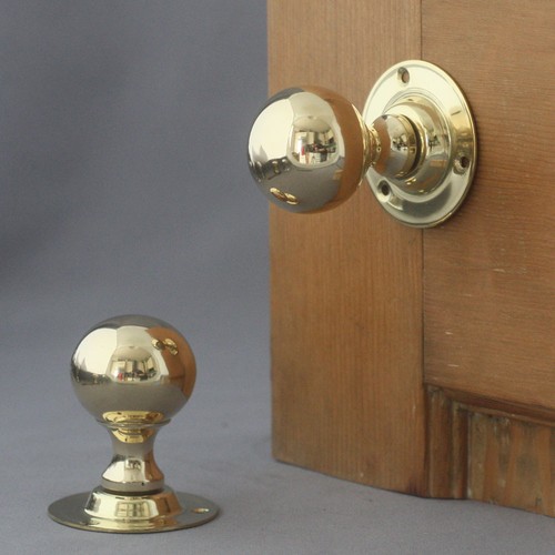 Edwardian brass ball - edwardian,