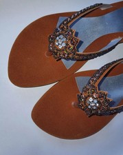 Ladies Brown Party Shoes