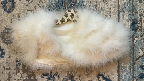 Vtg marabou feather fur shrug - vtg,