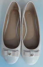 Dune Cream Ballet Shoes Size 37 UK 4 A12 G186