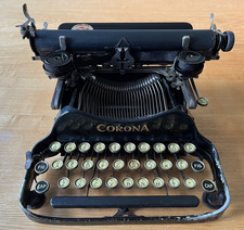 vintage Corona portable folding typewriter complete with case, in working order