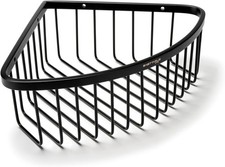 Sagittarius 80S1  Rustproof Stainless Steel Corner Shower Caddy  - Matt Black